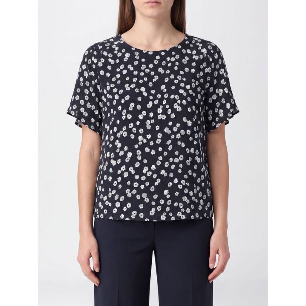 Isabel Marant Women Isabel Marant Floral Print Silk-Blend Short-Sleeve Blouse